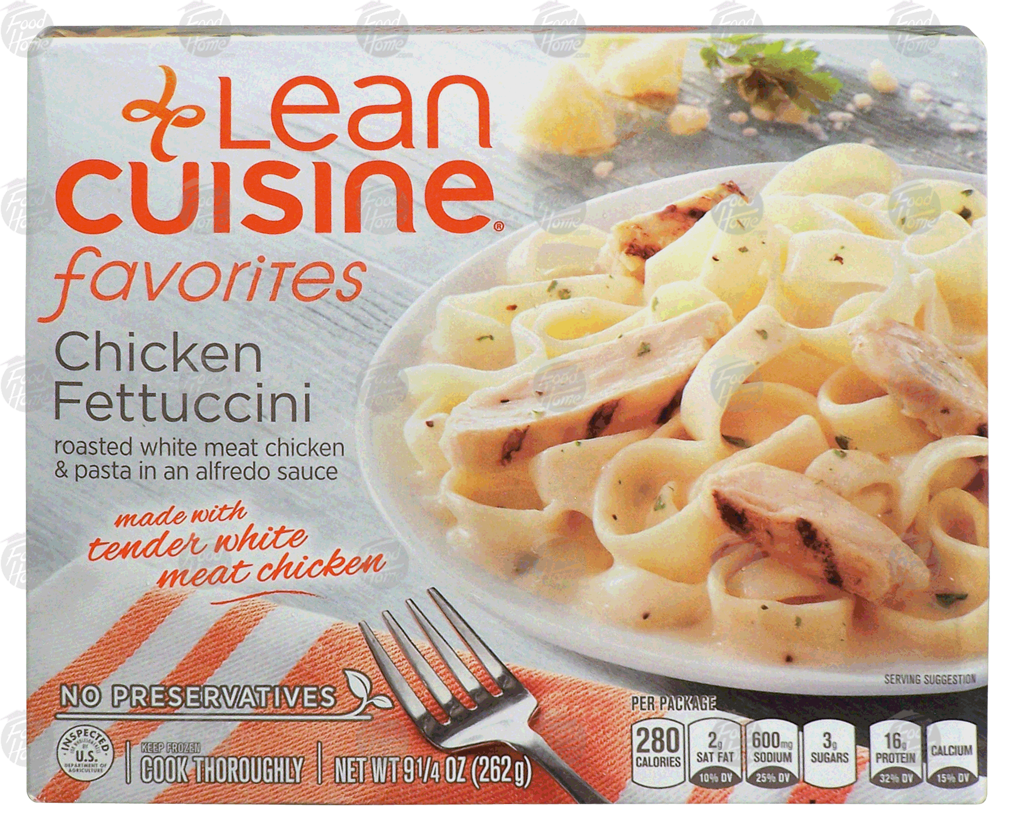 Stouffer's Lean Cuisine One Dish Favorites Lean Cuisine favorites; chicken fettuccini, roasted white meat chicken & pasta Full-Size Picture